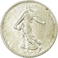 Coin, France, Semeuse, Franc, 1913, Paris, AU(50-53), Silver, KM:844.1