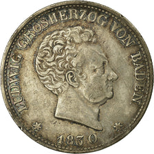 Moneda, Estados alemanes, BADEN, Ludwig I, Thaler, Krone, 1830, Karlsruhe, MBC