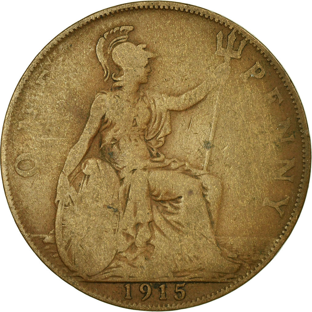 Münze, Großbritannien, George V, Penny, 1915, SGE+, Bronze, KM:810