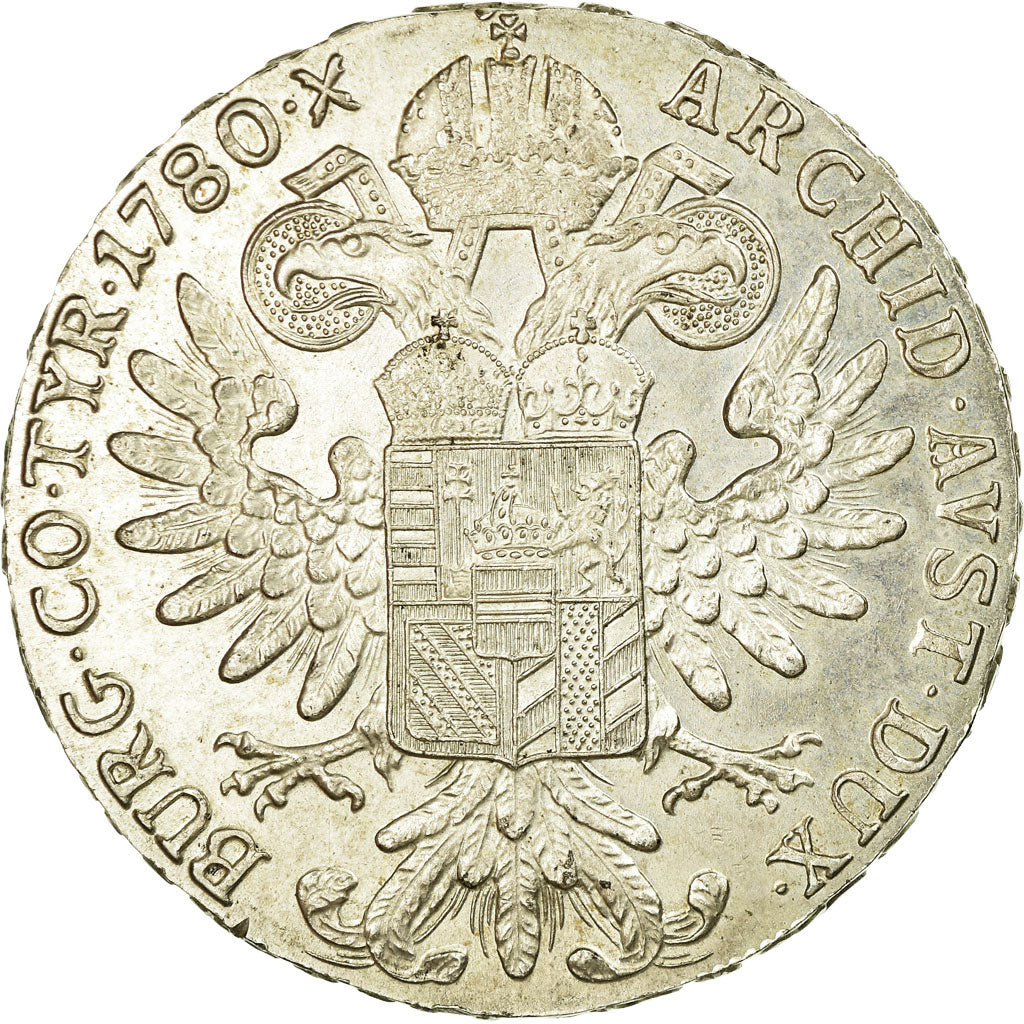 Coin, Austria, Joseph II, Thaler, 1780, Official restrike, AU(55-58), Silver