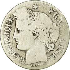 Coin, France, Cérès, 2 Francs, 1871, Paris, VF(20-25), Silver, KM:817.1