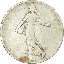 Moneda, Francia, Semeuse, 2 Francs, 1898, Paris, BC, Plata, KM:845.1
