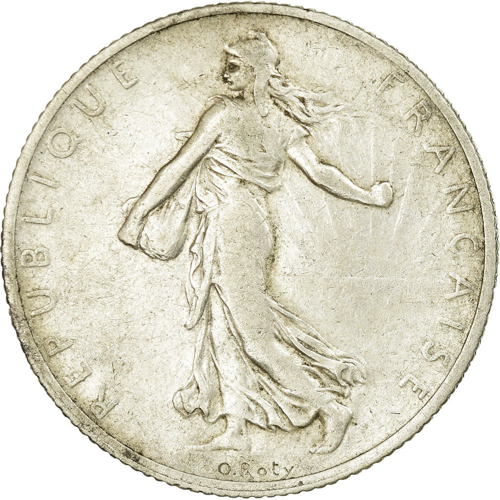 Monnaie, France, Semeuse, 2 Francs, 1909, Paris, TB, Argent, Gadoury:532