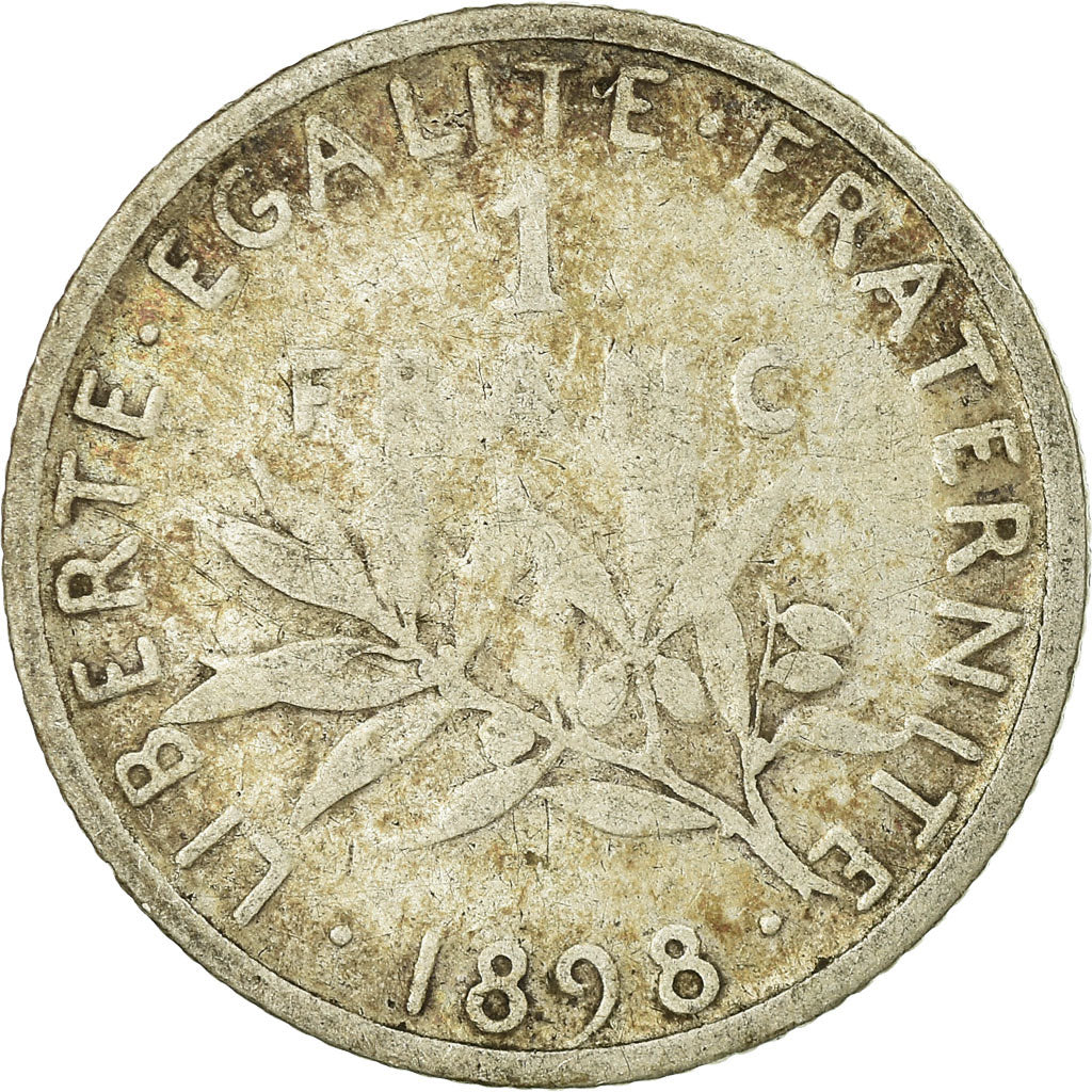 Münze, Frankreich, Semeuse, Franc, 1898, Paris, SGE+, Silber, KM:844.1
