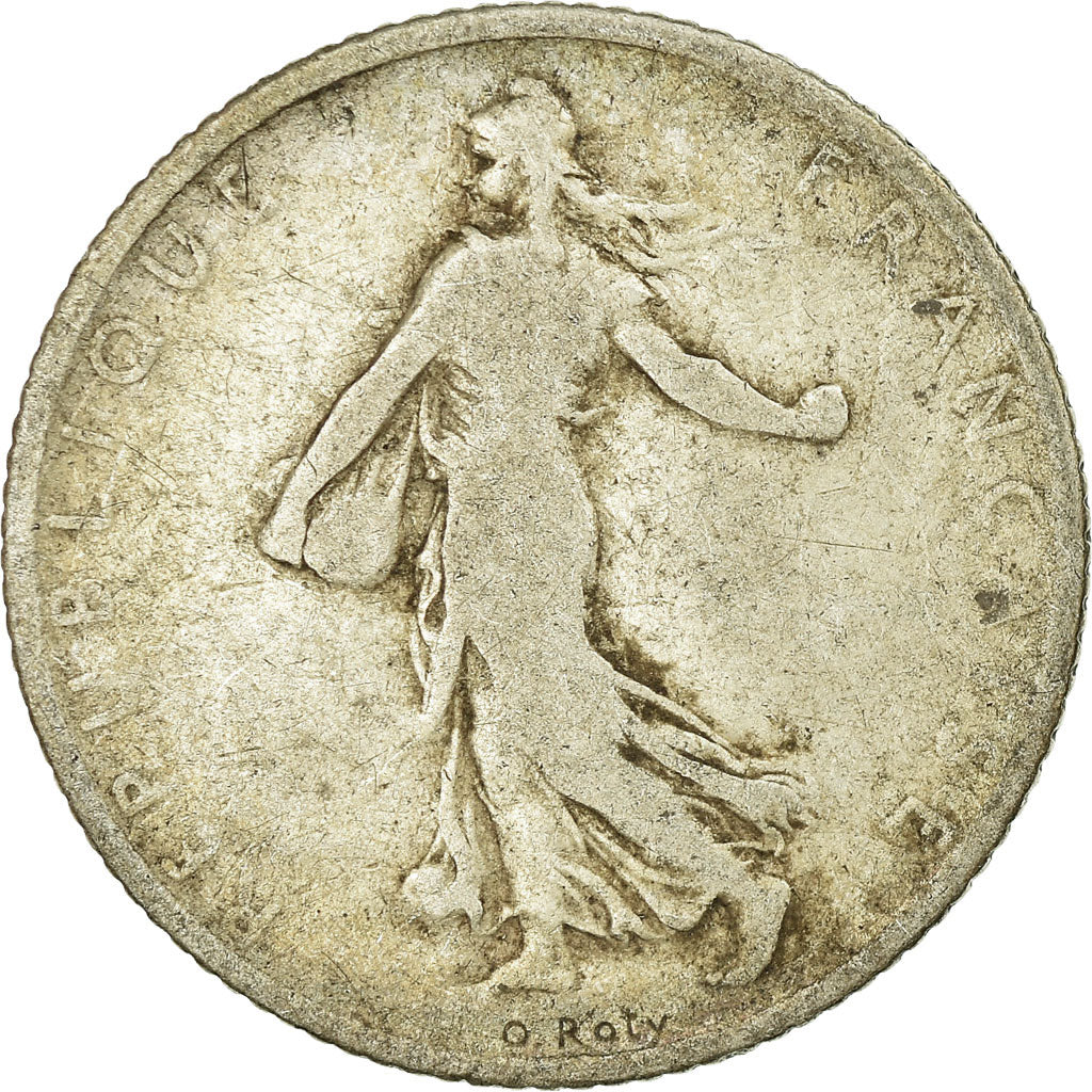 Coin, France, Semeuse, Franc, 1902, Paris, VF(20-25), Silver, KM:844.1