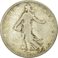 Coin, France, Semeuse, Franc, 1902, Paris, VF(20-25), Silver, KM:844.1