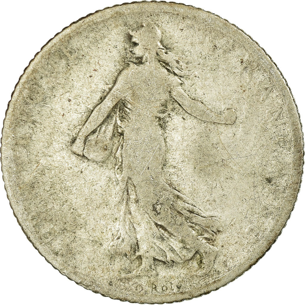 Munten, Frankrijk, Semeuse, Franc, 1902, Paris, ZG+, Zilver, KM:844.1
