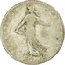 Moneda, Francia, Semeuse, Franc, 1902, Paris, BC, Plata, KM:844.1, Gadoury:467