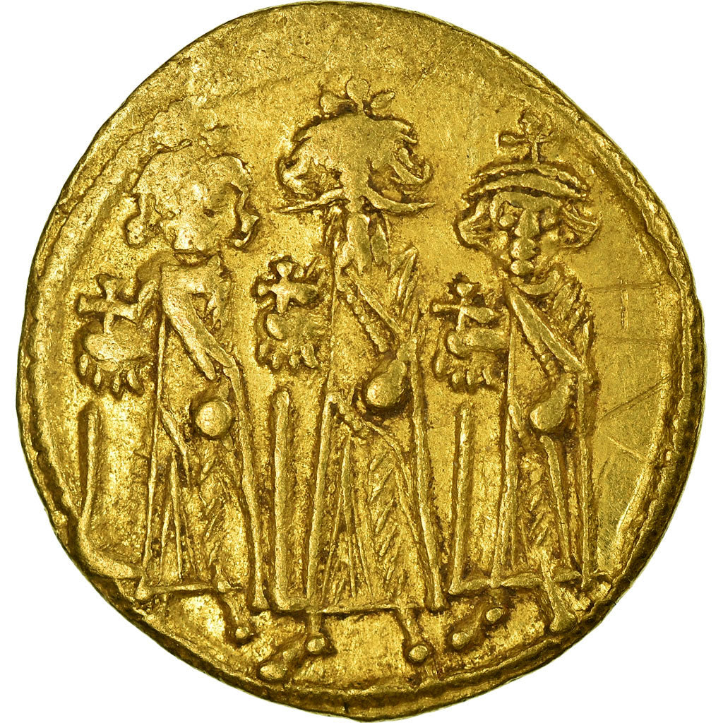 Moneta, Heraclius, Solidus, Constantinople, BB, Oro, Sear:764