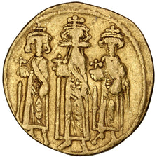 Moneta, Heraclius, Solidus, Constantinople, MB+, Oro, Sear:764