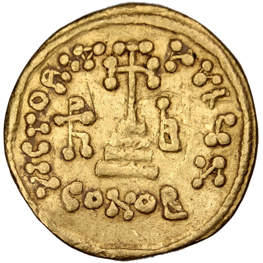 Moneta, Heraclius, Solidus, Constantinople, MB+, Oro, Sear:764
