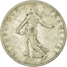 Monnaie, France, Semeuse, Franc, 1908, Paris, B+, Argent, Gadoury:467, KM:844.1
