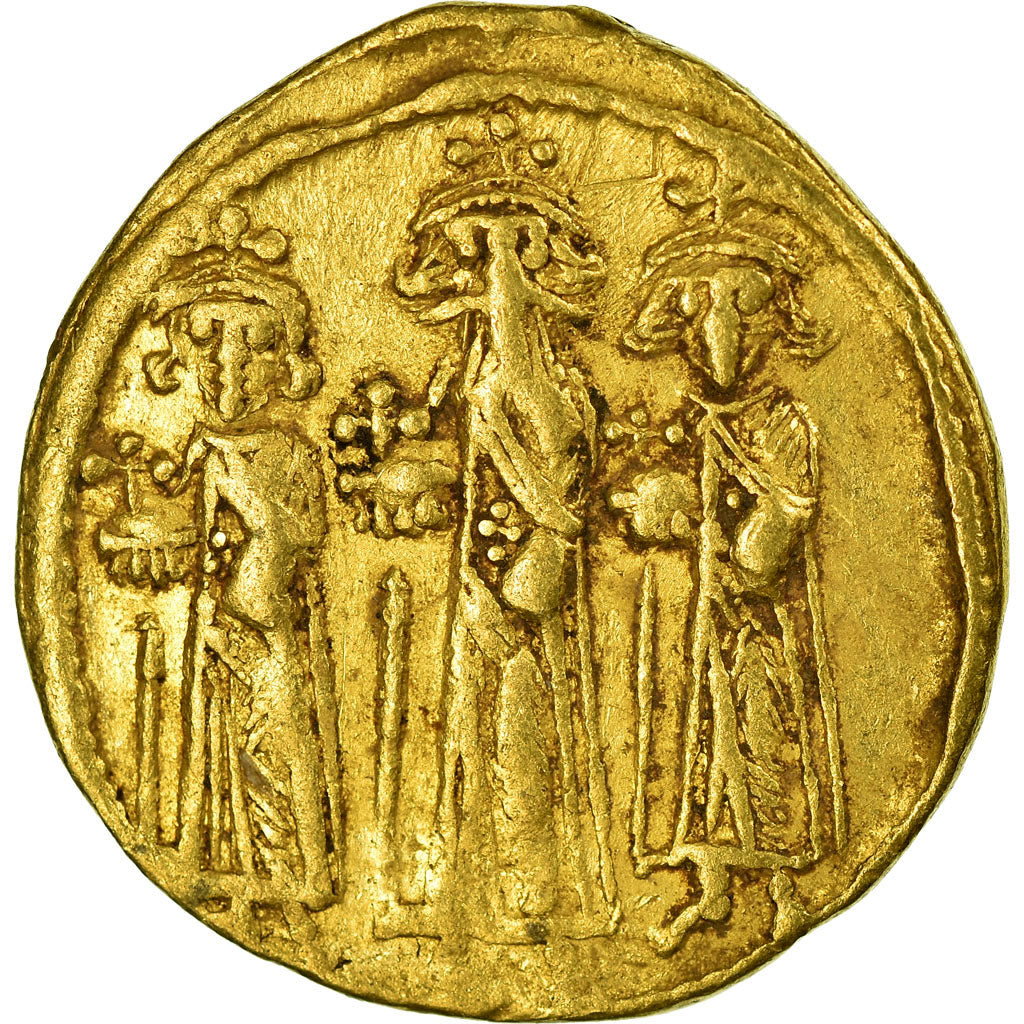 Moneta, Heraclius, Solidus, Constantinople, BB, Oro, Sear:764