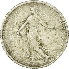 Coin, France, Semeuse, Franc, 1909, Paris, VF(20-25), Silver, KM:844.1