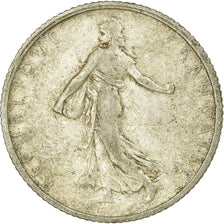 Munten, Frankrijk, Semeuse, Franc, 1910, Paris, ZG+, Zilver, KM:844.1