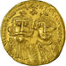 Moneda, Heraclius 610-641, Solidus, Constantinople, MBC+, Oro, Sear:749