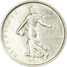 Moeda, França, Semeuse, 5 Francs, 1969, AU(55-58), Prata, KM:926, Gadoury:770