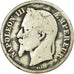 Coin, France, Napoleon III, Napoléon III, 2 Francs, 1866, Strasbourg, VG(8-10)