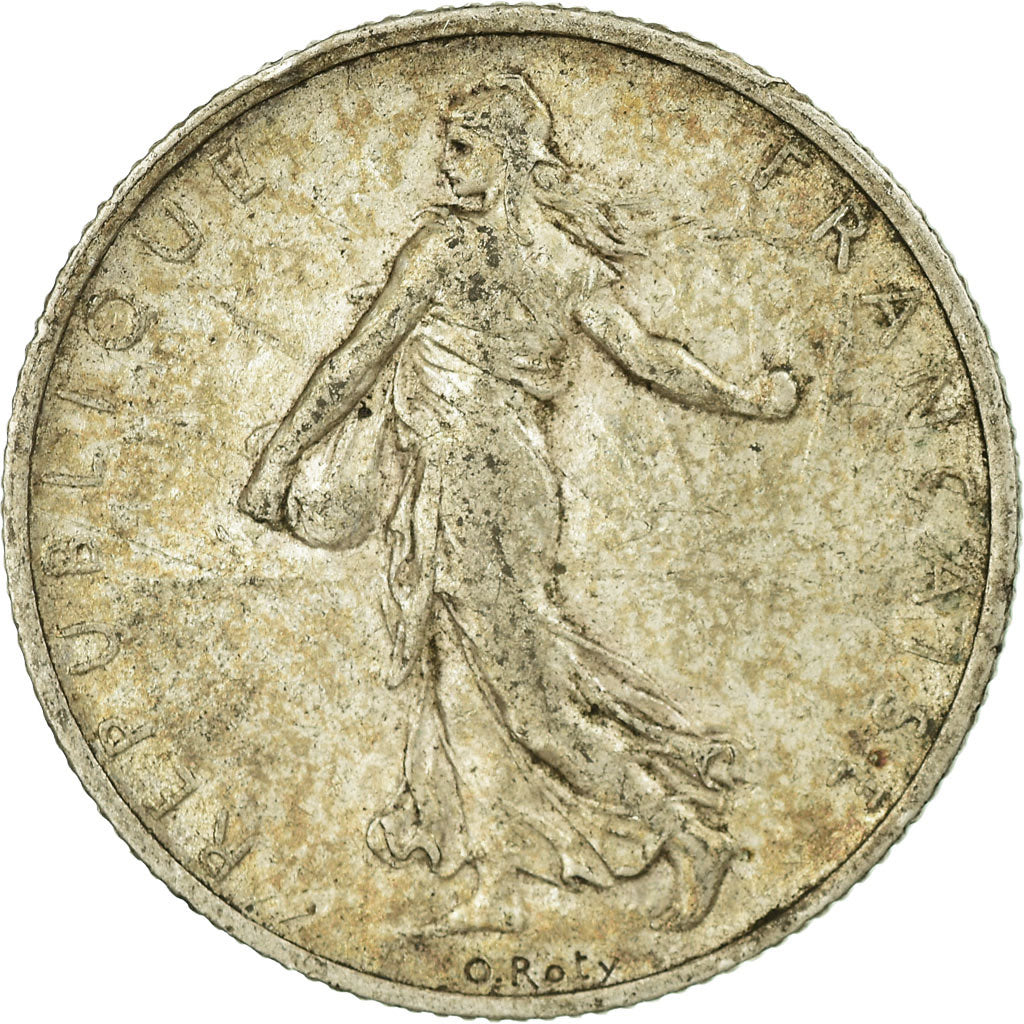 Coin, France, Semeuse, 2 Francs, 1908, Paris, VF(20-25), Silver, KM:845.1