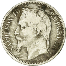 Moneta, Francja, Napoleon III, Napoléon III, Franc, 1869, Strasbourg, VG(8-10)