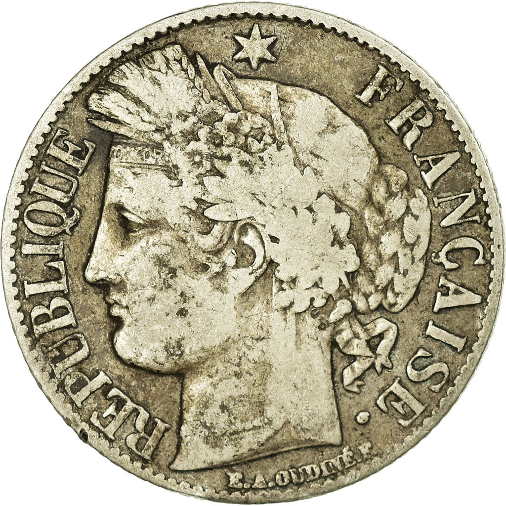 Coin, France, Cérès, Franc, 1887, Paris, VF(20-25), Silver, KM:822.1