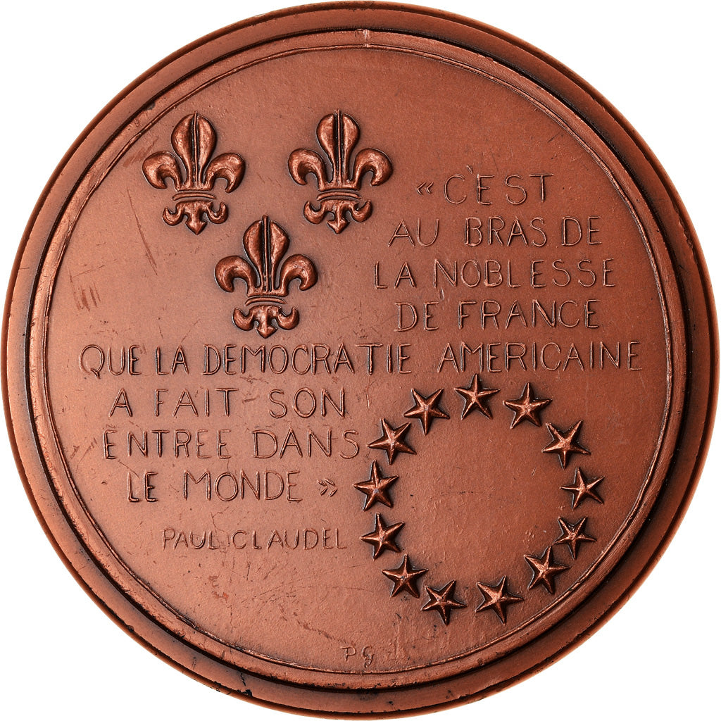 France, Medal, Traité de Versailles et Paris, History, 1983, Goldstein