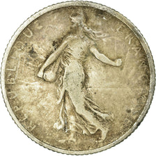 Moeda, França, Semeuse, Franc, 1906, Paris, F(12-15), Prata, KM:844.1