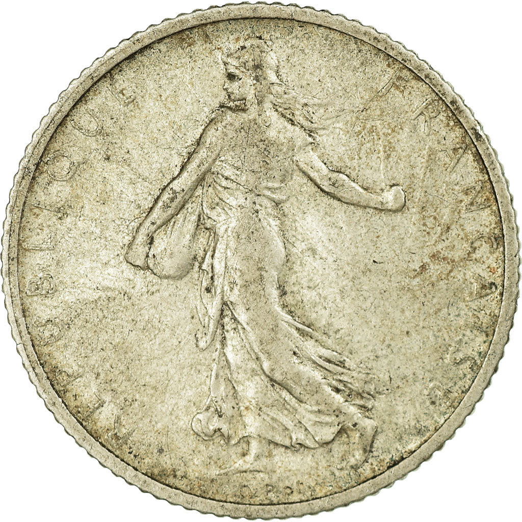 Coin, France, Semeuse, Franc, 1910, Paris, VF(20-25), Silver, KM:844.1