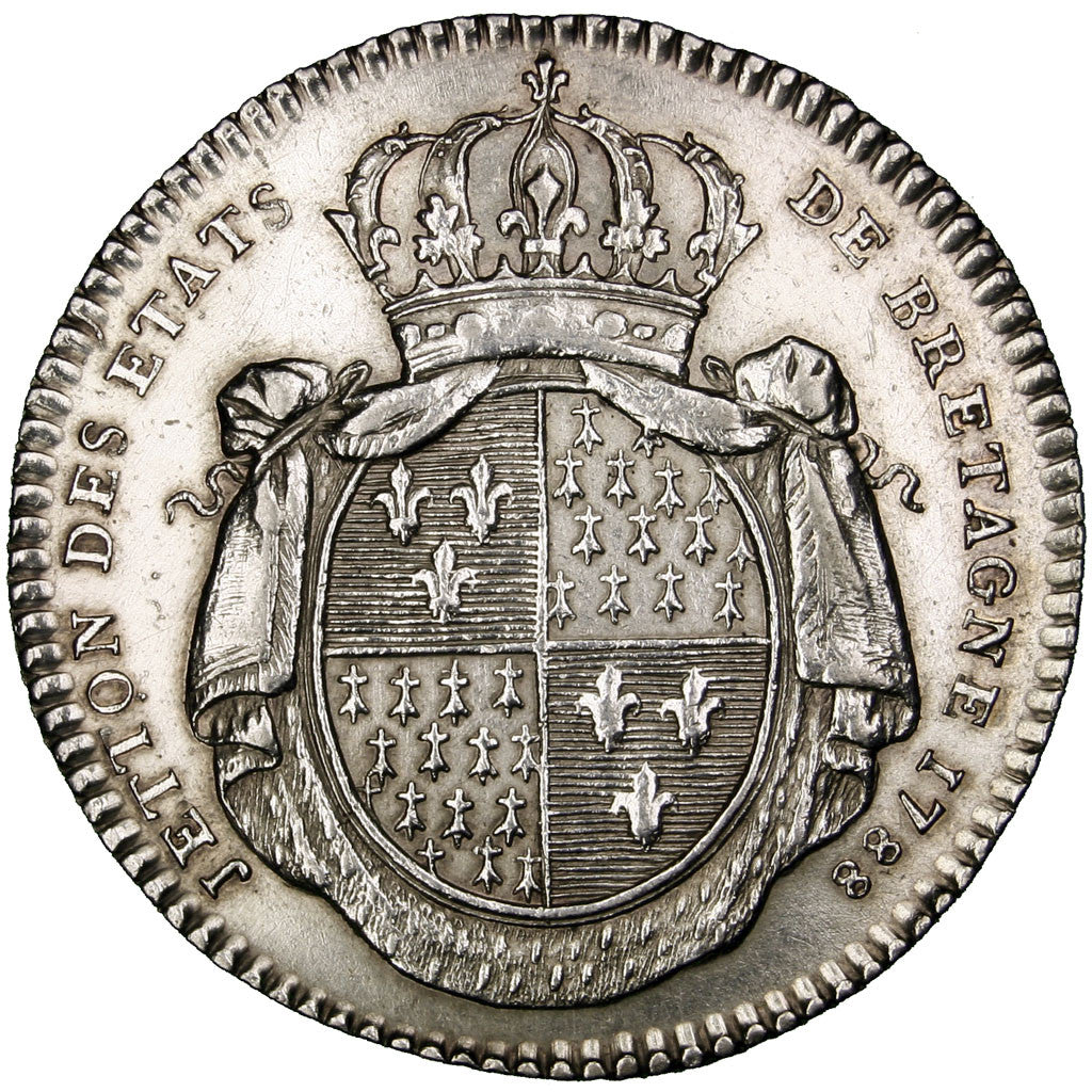 France, Token, Royal, 1788, AU(50-53), Silver, Feuardent:8792