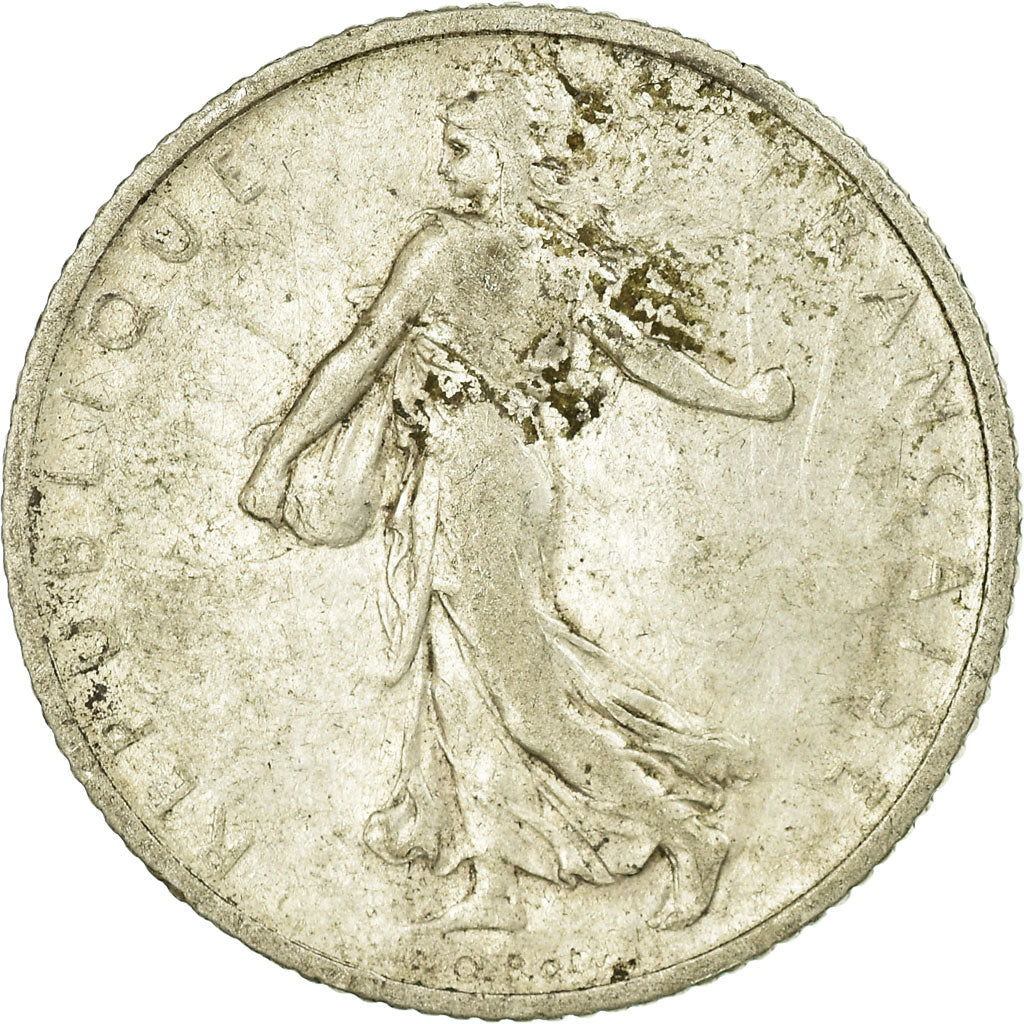 Coin, France, Semeuse, Franc, 1910, Paris, VF(20-25), Silver, KM:844.1