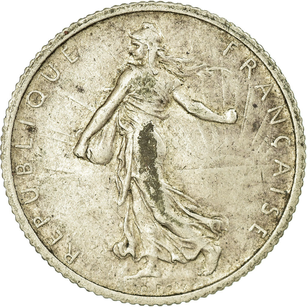 Münze, Frankreich, Semeuse, Franc, 1912, Paris, S, Silber, KM:844.1