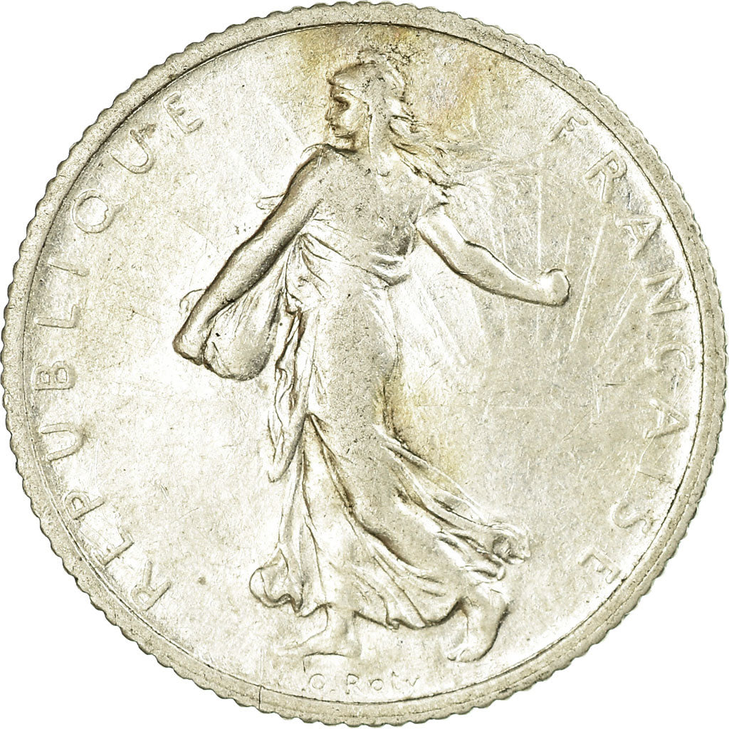 Moneta, Francia, Semeuse, Franc, 1913, Paris, BB, Argento, KM:844.1, Gadoury:467