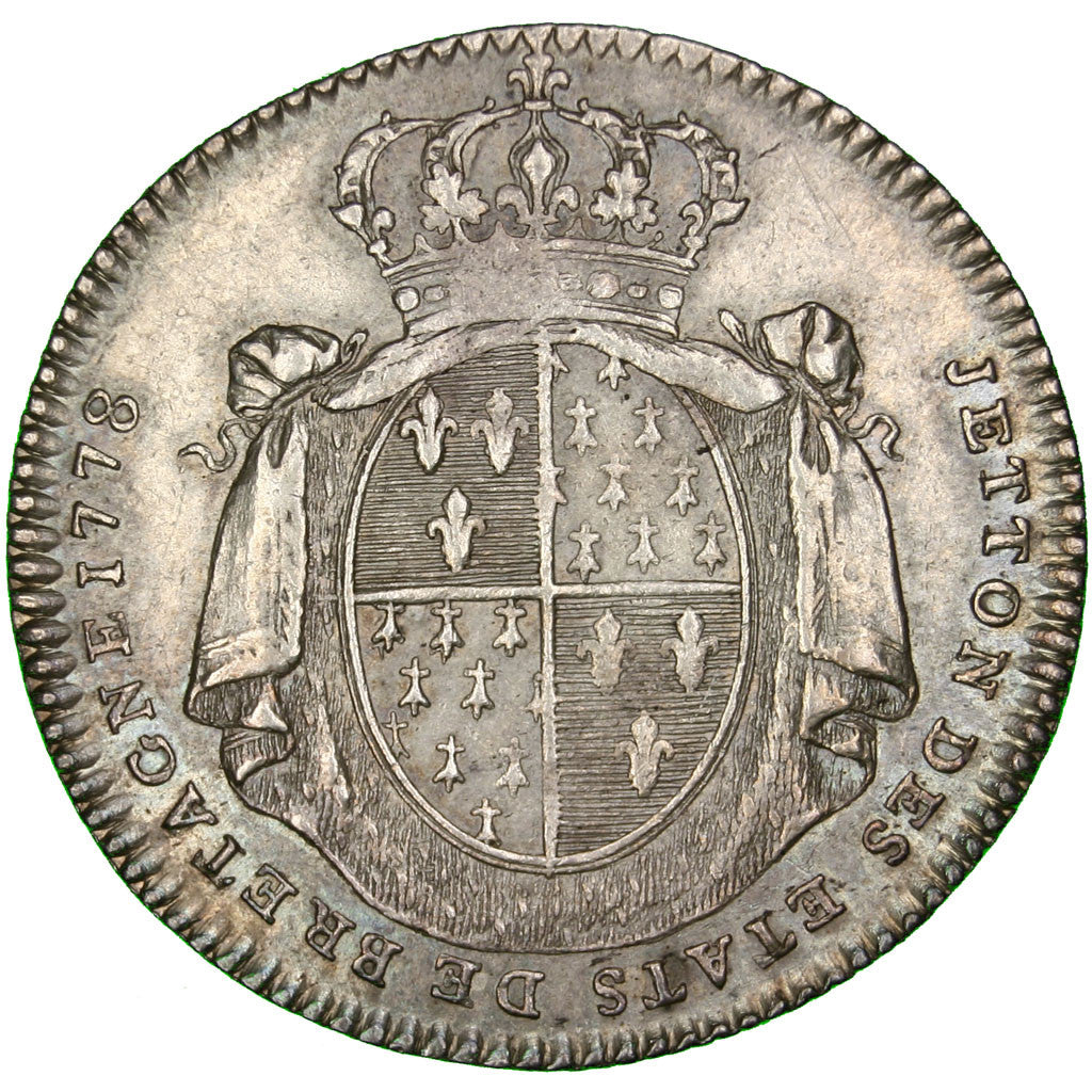 France, Token, Royal, 1778, AU(50-53), Silver, Feuardent:8784