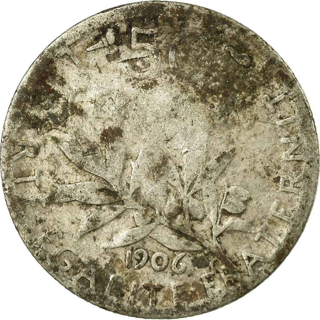 Münze, Frankreich, Semeuse, 50 Centimes, 1906, Paris, SGE, Silber, KM:854