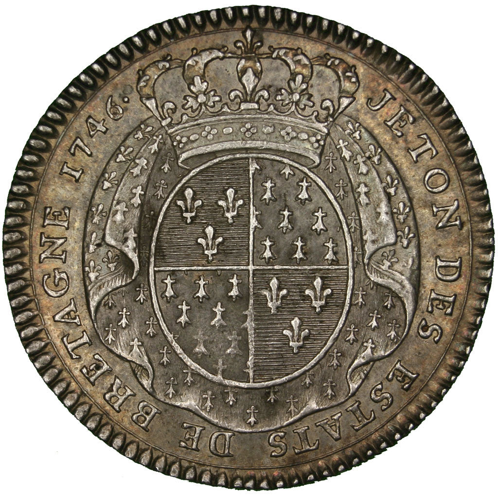 France, Token, Royal, 1746, AU(50-53), Silver, Feuardent:8758