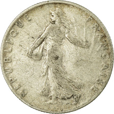 Moneta, Francia, Semeuse, 50 Centimes, 1908, Paris, MB, Argento, KM:854