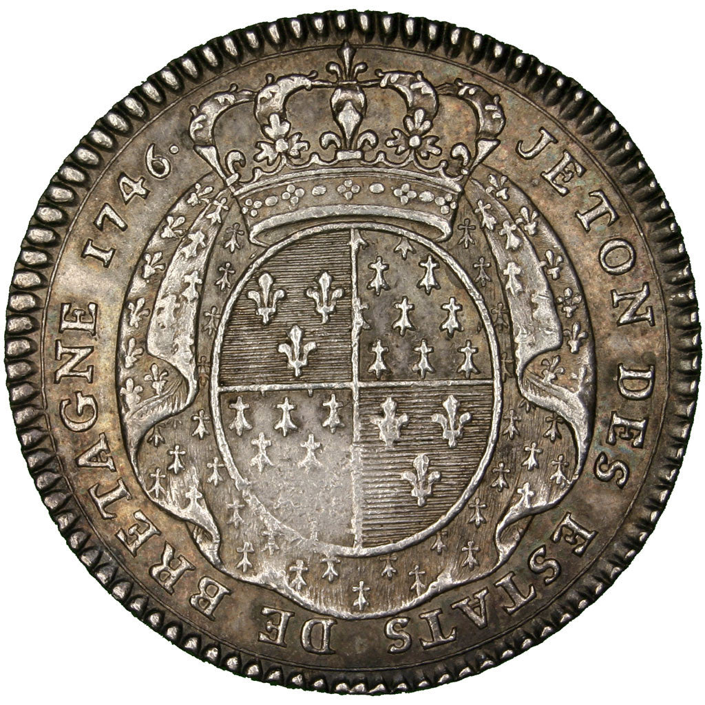 France, Token, Royal, 1746, AU(50-53), Silver, Feuardent:8758