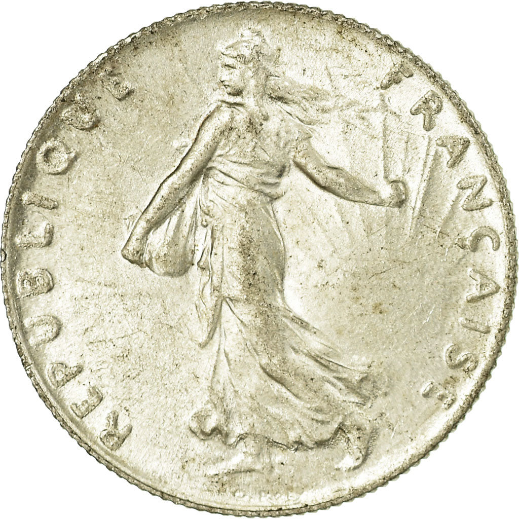 Coin, France, Semeuse, 50 Centimes, 1915, Paris, AU(55-58), Silver, KM:854