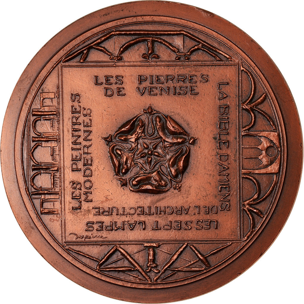 França, Medal, Peinture, John Ruskin, Ecrivain, Artes e Cultura, 1980, MS(63)