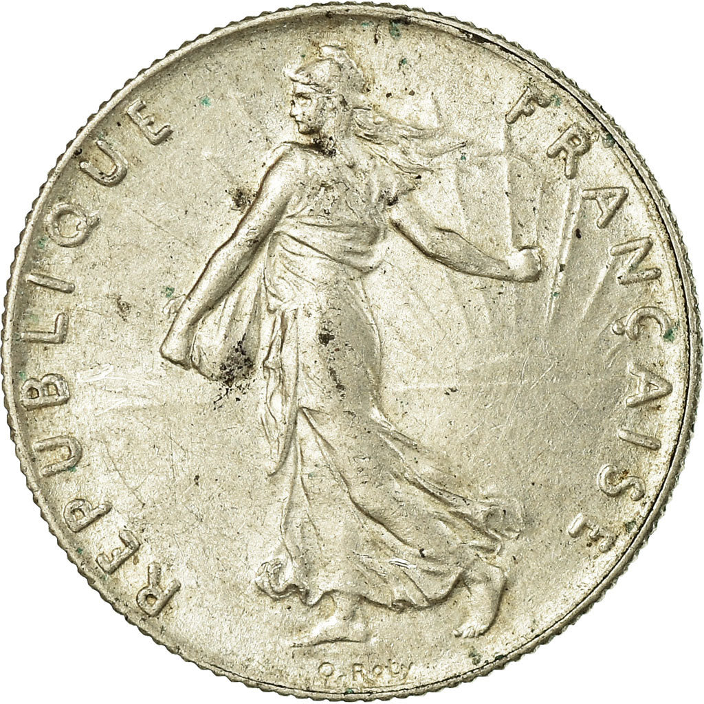 Coin, France, Semeuse, 50 Centimes, 1915, Paris, AU(55-58), Silver, KM:854