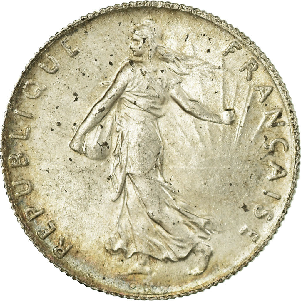 Coin, France, Semeuse, 50 Centimes, 1919, Paris, AU(55-58), Silver, KM:854