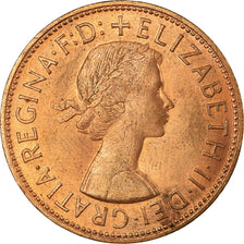 Coin, Great Britain, Elizabeth II, Penny, 1965, MS(60-62), Bronze, KM:897