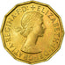 Coin, Great Britain, Elizabeth II, 3 Pence, 1965, MS(60-62), Nickel-brass