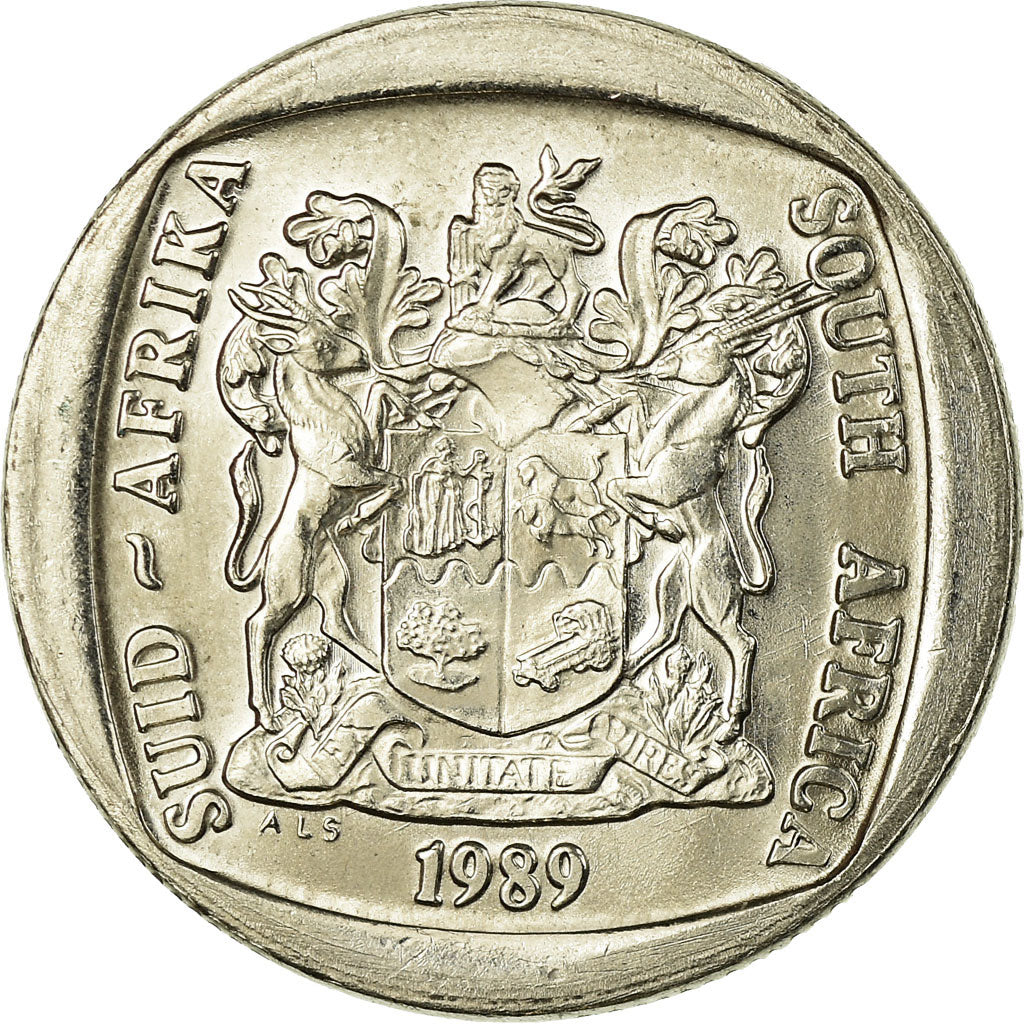 Munten, Zuid Afrika, 2 Rand, 1989, PR, Nickel Plated Copper, KM:139