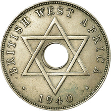 Coin, BRITISH WEST AFRICA, George VI, Penny, 1940, EF(40-45), Copper-nickel