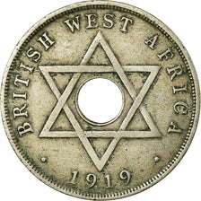 Coin, BRITISH WEST AFRICA, George V, Penny, 1919, VF(30-35), Copper-nickel, KM:9
