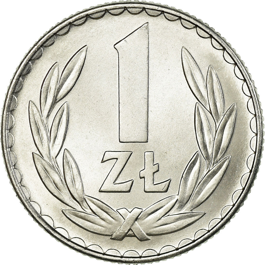 Coin, Poland, Zloty, 1975, Warsaw, MS(63), Aluminum, KM:49.1
