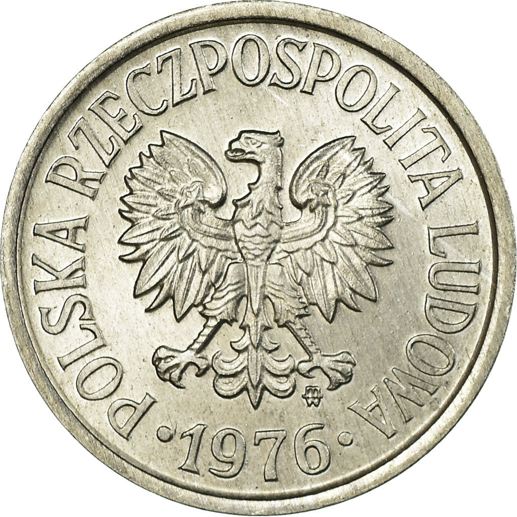 Monnaie, Pologne, 20 Groszy, 1976, Warsaw, SUP+, Aluminium, KM:A47