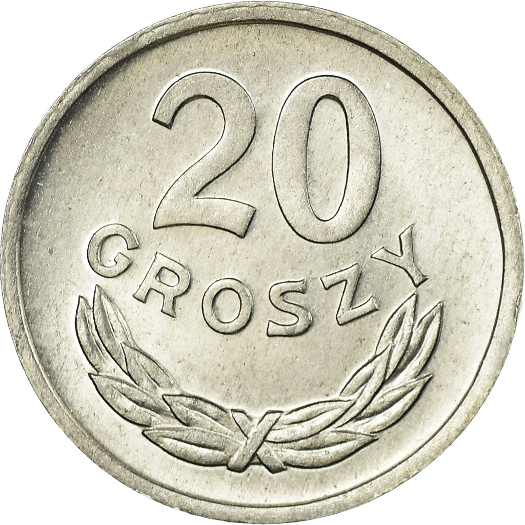 Monnaie, Pologne, 20 Groszy, 1976, Warsaw, SUP+, Aluminium, KM:A47