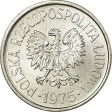 Moneta, Polska, 20 Groszy, 1975, Warsaw, MS(60-62), Aluminium, KM:A47